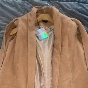 Misguided caramel Sleeveless Peacot Brandnew